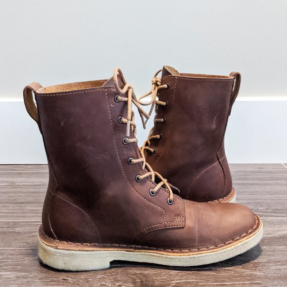 Clarks Desert Mali Brown Boots Womens Sz 6.5 EU 38 - Picture 5 of 12